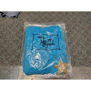 Hot In Hollywood Missy‎ Petiite Blue Acrylic Scarf New With Tags NWT